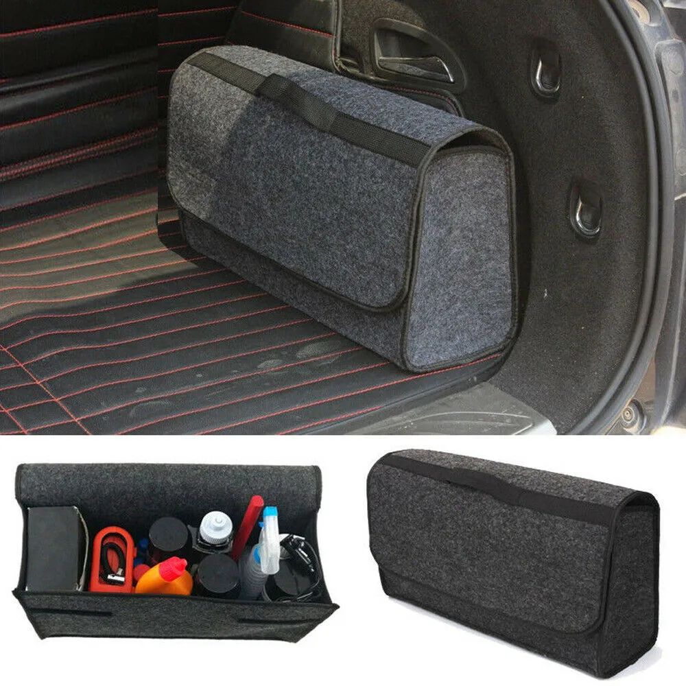 Багажник вместительный Органайзер Складная Caddy хранения Складная сумка для автомобиля грузовик внедорожник войлочная Ткань Домашний Органайзер для автомобиля#619