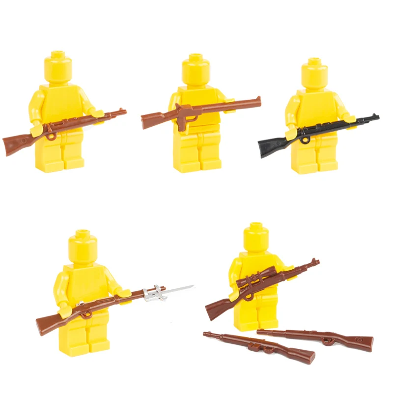 

WW2 Military Weapon Pack MOC Army Accessory Building Blocks Soldier Figure Gun City Police SWAT Toys Compatible LegoINGlys