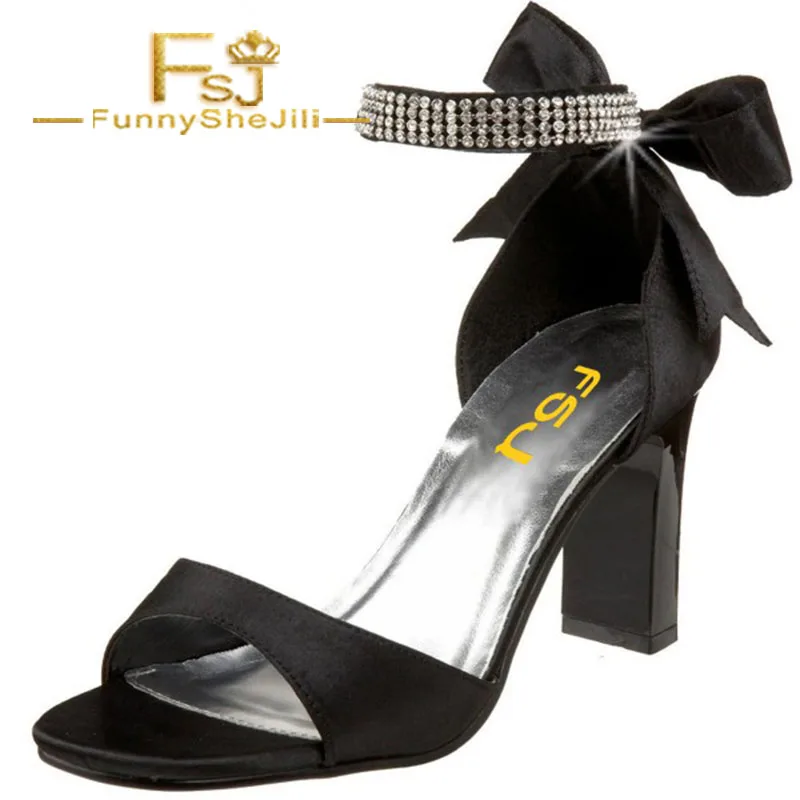 evening shoes with block heel