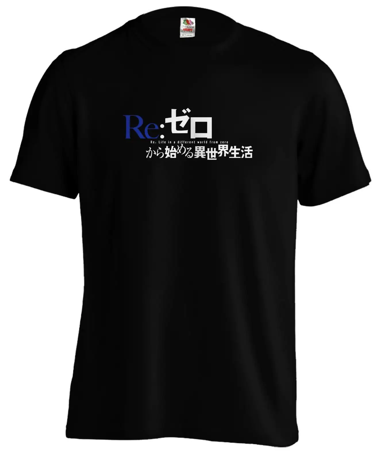 Футболка с аниме мангой Re Zero ReZero Rem Ram новые футболки Забавные топы унисекс