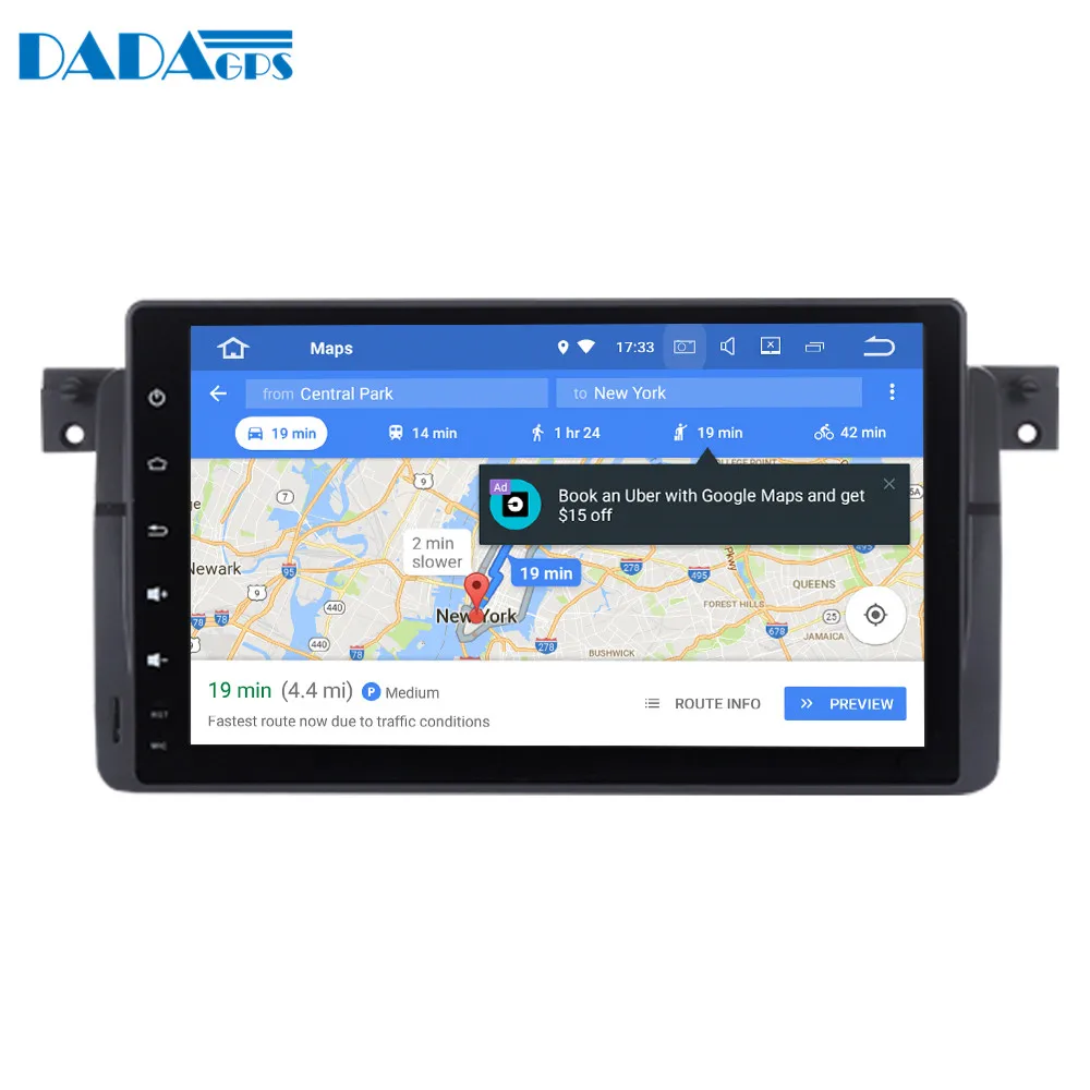 Clearance 9" Android 8.0 Car Radio Player for BMW E46 M3 318i 320i with Octa Core 4GB+32GB Auto Stereo Multimedia GPS Map Navigation px5 4