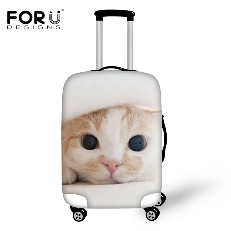 H1688 FORUDESIGNS чехол для чемодана для путешествий 18-30 дюймов Чехлы Kawaii 3D Рисунок кошки багажные защитные чехлы водонепроницаемые пылезащитные - Цвет: H1688