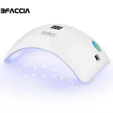 Bfaccia 48 Вт УФ лампа Светодиодная Сушилка для ногтей для гели для ногтей лак для маникюра низкотемпературный режим синхронизации гели Декоративный Лак для ногтей Инструменты