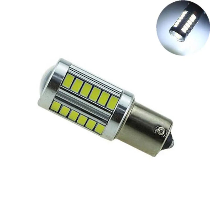 

1pcs Canbus Led 1156 BA15S P21W 33smd 5630 Lamp Car LED Front or Rear Turn Signal Light Corner Blinker Backup Reverse Lights