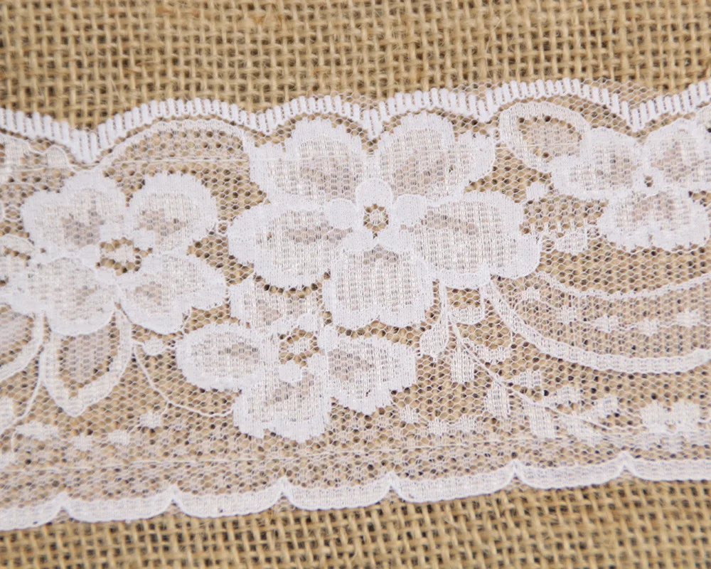 Sale Naturally Elegant Burlap Lace Chair Sashes Jute Chair Tie Bow For Rustic Wedding Party Event Decoration 7