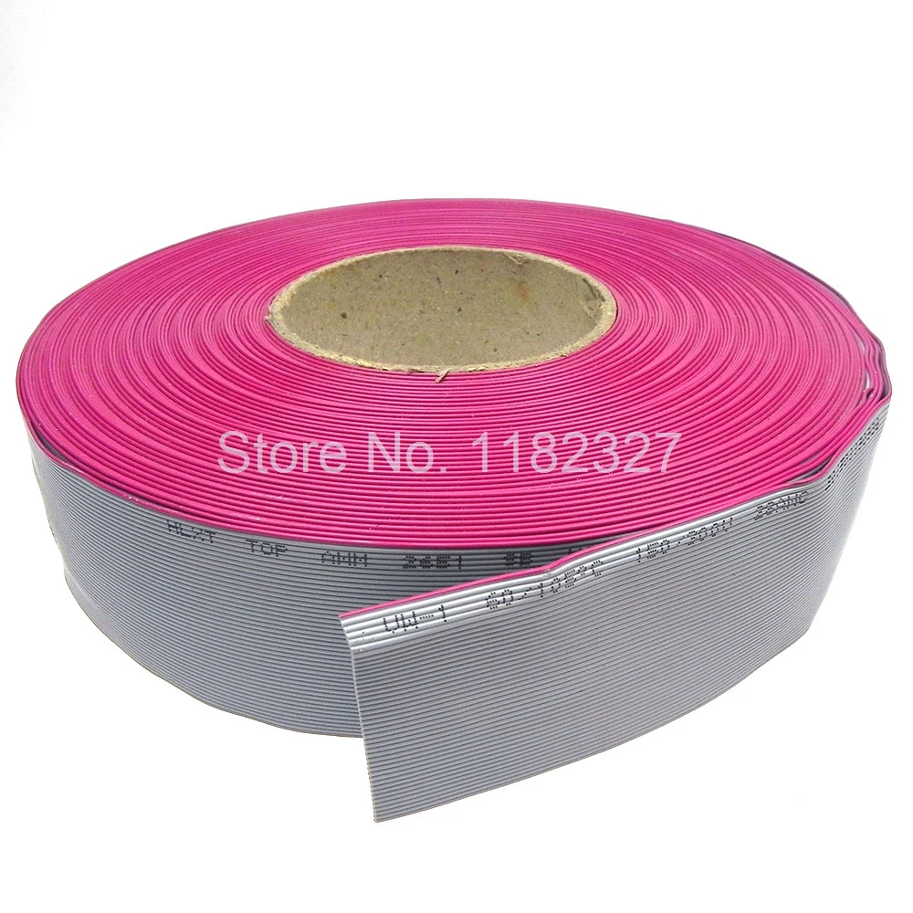 Ribbon Cable UL2651 44Pin 1.27mm 1000mm IDC flat cable grey color 4