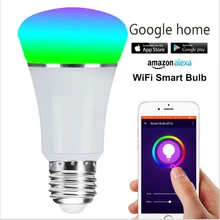 Смарт-лампа с Wi-Fi E26/E27 умный дом приложение затемнения Alexa Google home IFTTT смарт-динамик Голосовое управление 11 Вт спальня гостиная