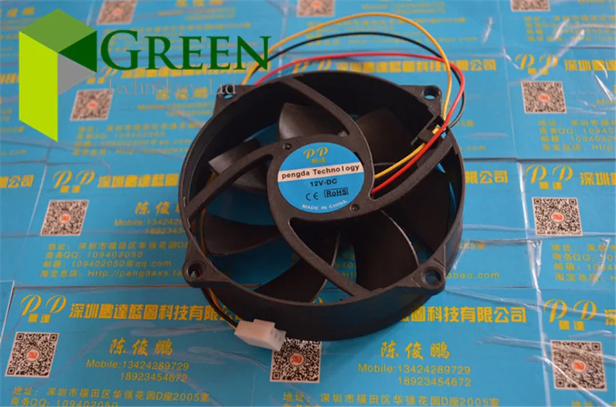 

NEW 9025 9225 90MM 9cm Circular fan PC CPU Cooling fan 12V 0.3A computer case fan 3pin
