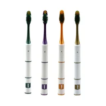 Мягкий прочный противоскользящей ручкой щетка антибактериальная зубная щетка Удобная антибактериальная, с бамбуковым углем щетка для Для женщин взрослый