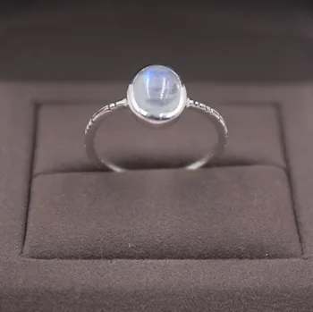 

Pure S925 Silver &Fine Opal 10mmW Unique Smooth Oval Woman's Ring US 5-9 Elegant Fashion New