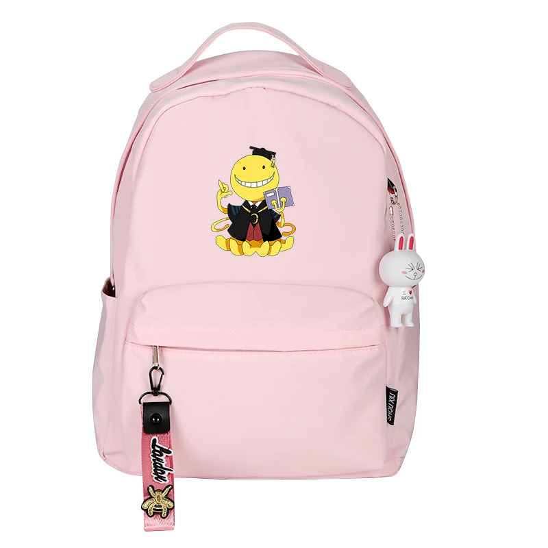 Нейлоновый рюкзак для ноутбука Korosensei, школьная сумка для девочек, мультяшный рюкзак - Цвет: 10