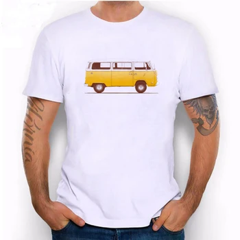 

Hillbilly 2019Fashion Summer White Men Yellow school bus T-Shirt Casual T Shirts Men Tops Unisex Clothing Tees Tshirt Shirt