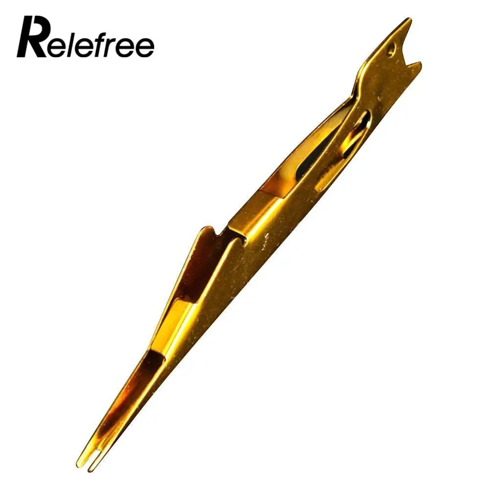 

Tie Fast Knot Tying Tool Fly Fishing Line Tyer Gold Fish Accessories New Metal
