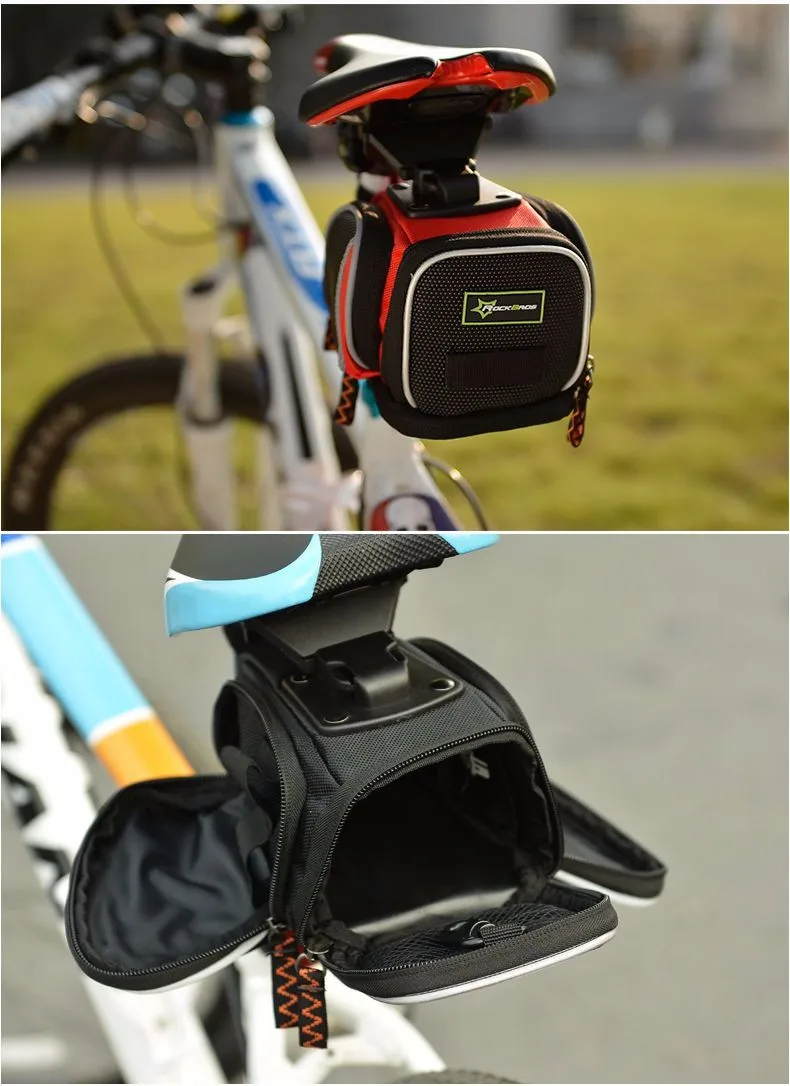 Clearance ROCKBROS Cycling Saddle Bags Mountain Road Bike MTB Seat Post Bag Fixed Gear Fixie Cycle Rear Bags Bicycle Accessories 3 Colors 5