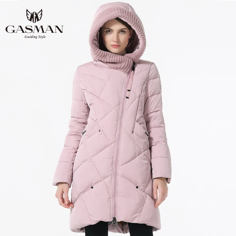 GASMAN 2018 New Winter Collection Brand Fashion Thick Women Winter Bio Down Jackets Hooded Women Parkas
