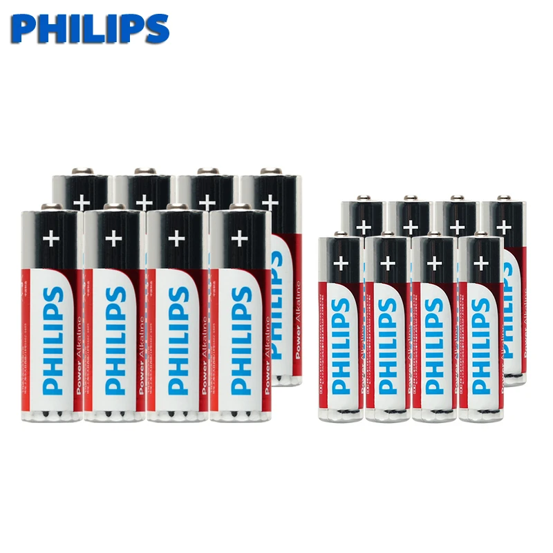 (Комплект из 16 шт.) щелочные батареи philips 1 5 В LR03P R03P R03 8 шт. AAA LR03 и LR6 AM3 E91 MN1500
