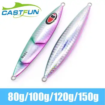 

CASTFUN Cranky Slow Jig 100g 120g 1pc Slow Pitch Jigging Lure Metal Jig Saltwater Fishing Lures