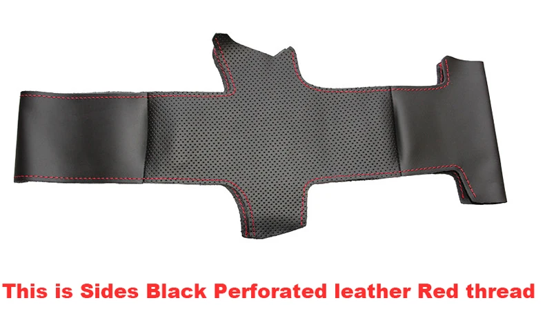 Mewant-Black-Artificial-Leather-Car-Steering-Wheel-Cover-for-Old-Hyundai-Santa-Fe-8