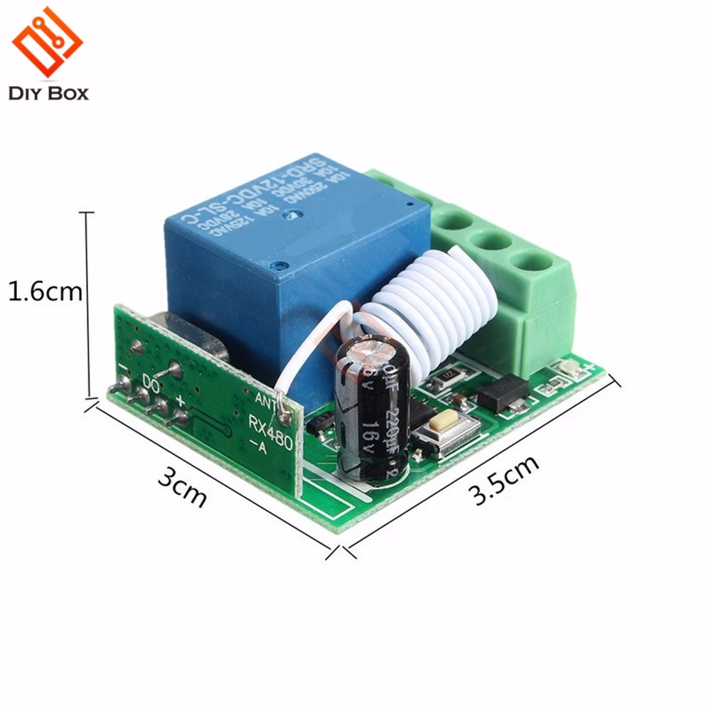1 канал RF беспроводной реле задержки времени модуль дистанционного управления MCU самоблокирующийся задержка выключения DC 12 В 315 МГц DIY