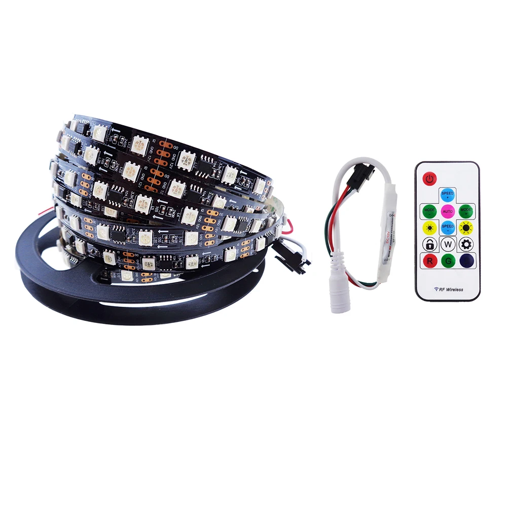Ws2811 светодиодная лента 5 м с контроллером SP103E smart IC индивидуально адресуемая ip30 не
