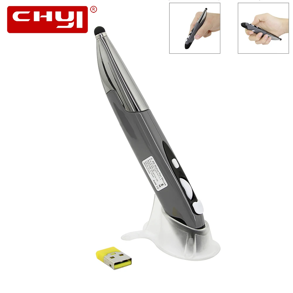 CHYI 2 4G Беспроводной Мышь Регулируемый 1600 Точек на дюйм стилус для сенсорного