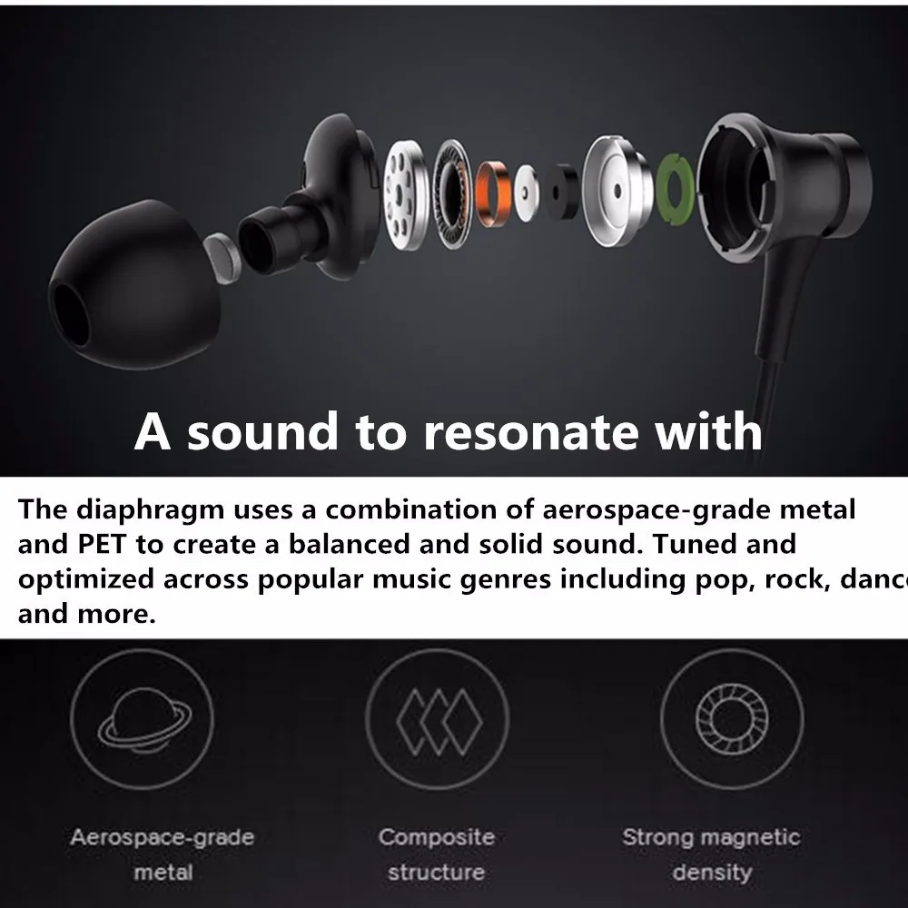 Новейшие оригинальные наушники Xiaomi Piston 3 Fresh Edition с микрофоном удаленная