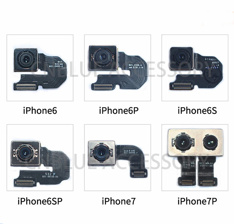 

Original 100% New Back Camera Rear Main Lens For iphone SE 6 6 Plus 6S 6S Plus 7 7 Plus 8 8 Plus X Flex Cable Ribbon Tested OK