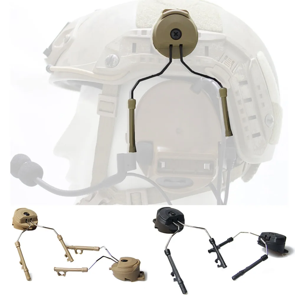 Headset Bracket Tactical Helmet Rail Suspension Multi Functional Pickup Noise Reduction Earphone Bracket Headphone Bracket