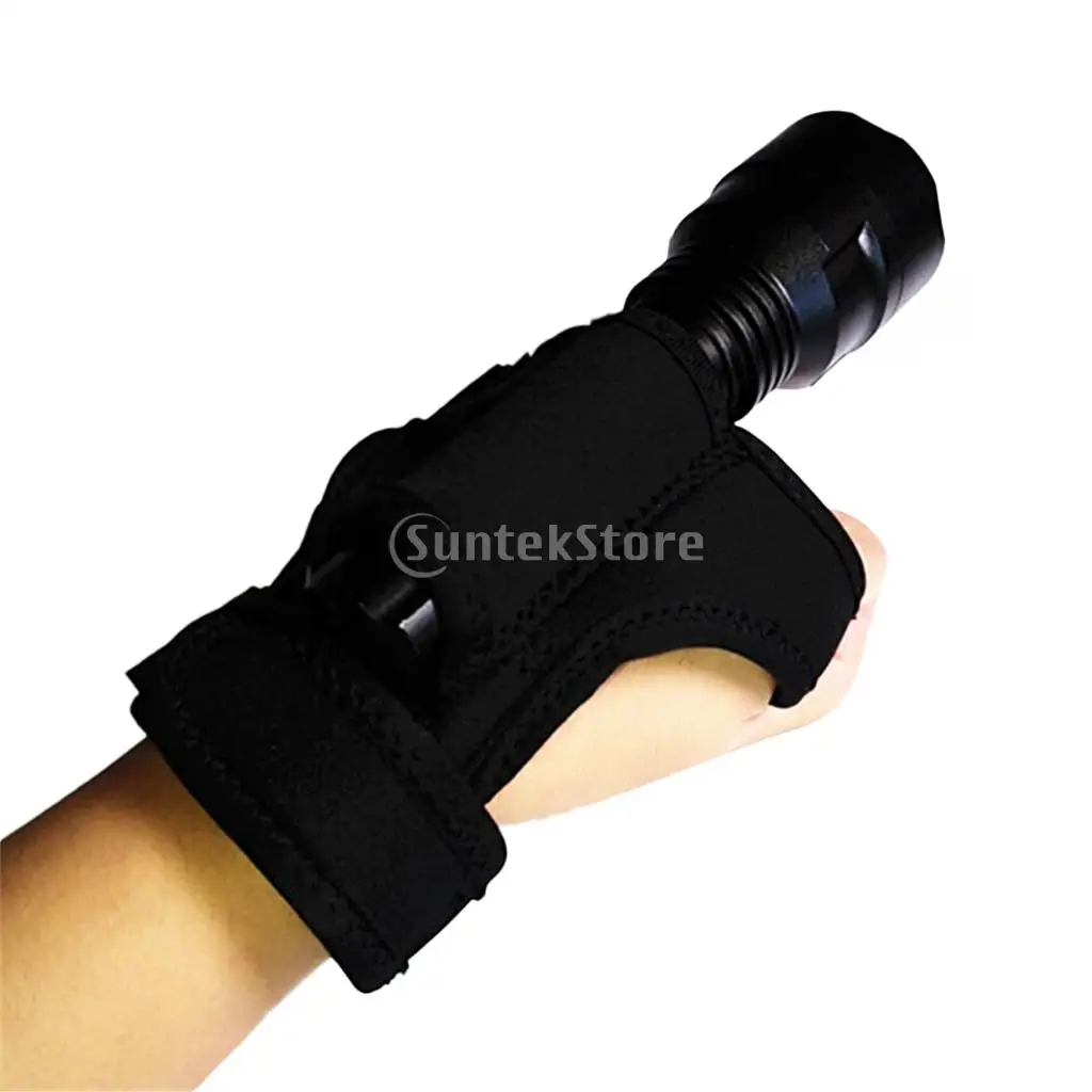Outdoor Underwater Scuba Diving Dive Led Torch Flashlight Holder Soft
