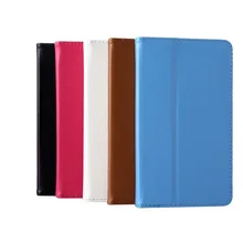 Ultra Slim Litchi Grain 2-Fold Folio Stand capa de couro Pouch Bag Protector capa Lenovo Tab 2 A7-10F A7-10 A7 10F 7 ” Tablet