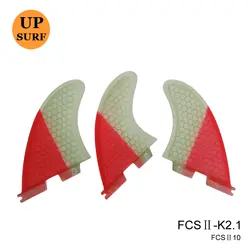 Surf FCS2 Fin K2.1 Розовый Стекловолокна Fin (Tri-комплект) де Surf FCSII Quilhas Доски Для Серфинга Серфинга FCS Finnen ii