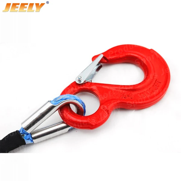 Free Shipping 2.2T/5000LBS UHMWPE Synthetic Winch Rope Tow Hook with