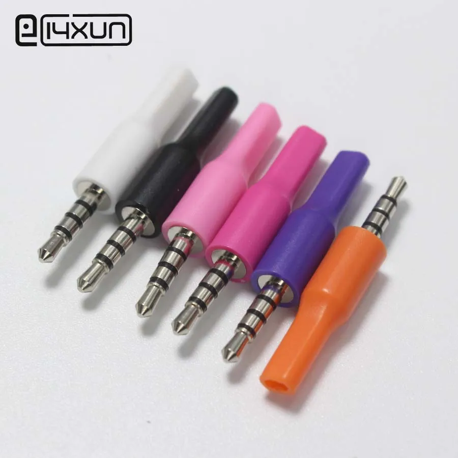 2pcs 2.5mm 4 pole Stereo Headset Plug MIC Audio Plugs Adapter Connector