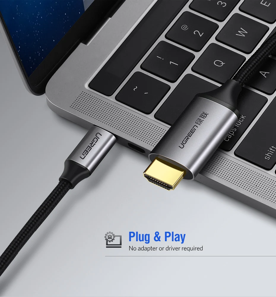 Кабель Ugreen USB C HDMI Type к Thunderbolt 3 для MacBook адаптер поддержка 4K HD|Кабели VGA| |