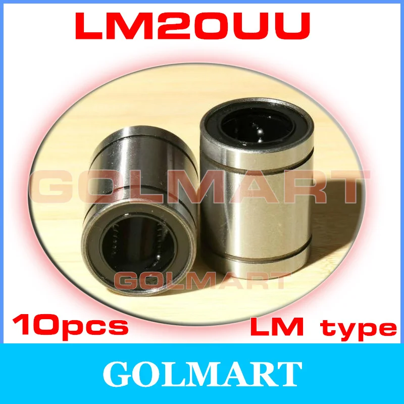 10pcs Linear Bearings New Precision LM20UU Bearing 20*32*42mm Linear