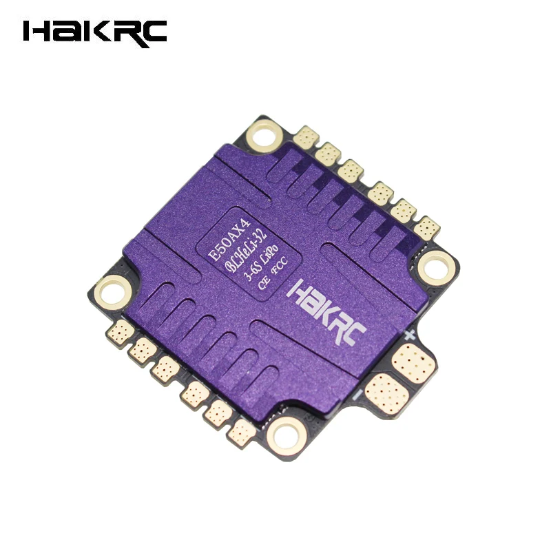 

HAKRC E50AX4 50A 3-6S BLHeli_32 5V 3A BEC Dshot1200 4 IN 1 ESC For RC Models Multicopter Racing Drone Frame DIY Part Accessories