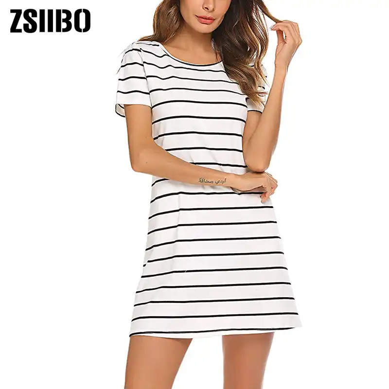 white mini swing dress