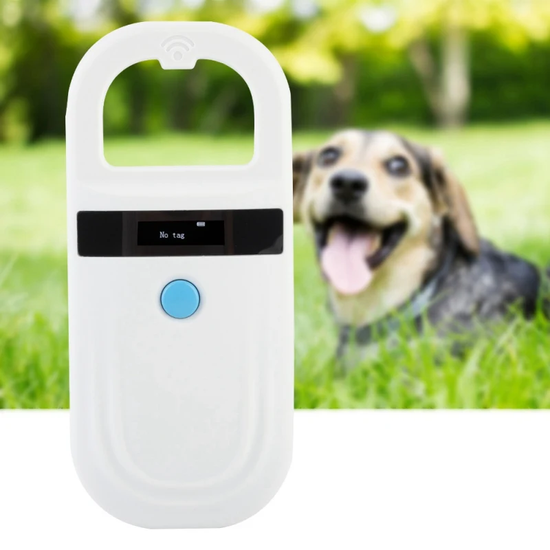 

Portable ISO FDX-B Pet RFID Chip Reader Rechargeable OLED Animal Chip ID Scanner Microchip Scanner Pet Tag Scanner for Dog Cat