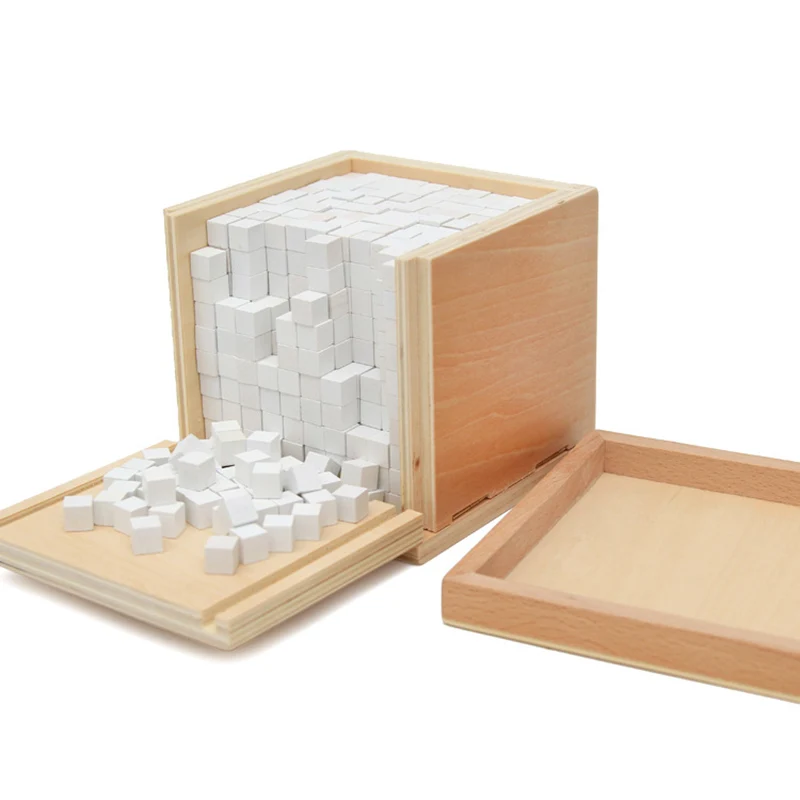 

Baby Toy Montessori Volume 1000 Cubes For Early Childhood Education Preschool Training Kids Toys Brinquedos Juguetes TK0129
