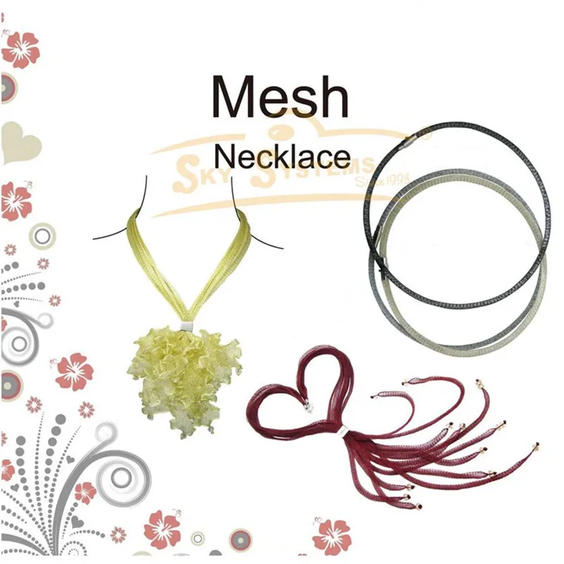 

15mm SKY SYSTEM HARD MESH Metal mesh grid Bracelet and necklace cord 5m/roll