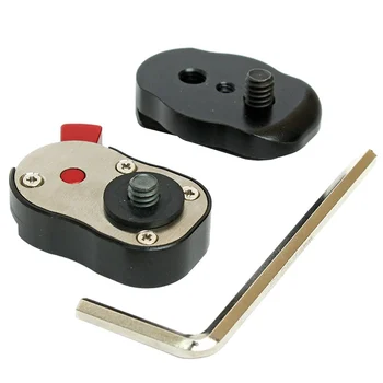 

Professional 1/4inch Mini Quick Release Plate System for any Tripod, Articulated Arm Mount with to 4 lb capacity