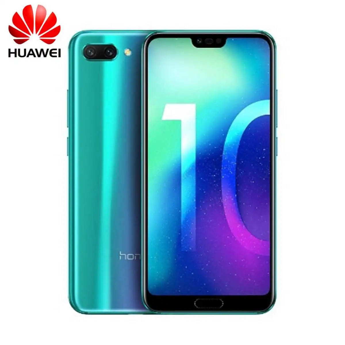 Honor 10 4+ 128G COL-L29 Android 8,1 смартфон 5,84 ''NFC мобильный телефон процессор AI Быстрая зарядка камера 24 МП 3400 мАч - Цвет: Зеленый