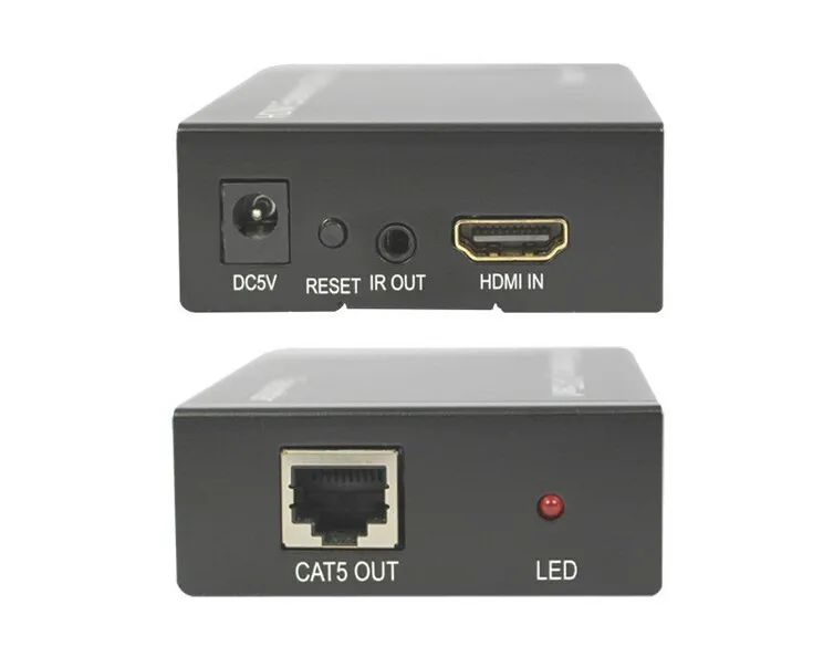 Tcp/ip HDMI Extender ИК 100 м по одной cat6/5e с адаптером питания 3D и полный HD1080p поддерживается(только приемник