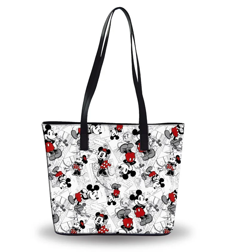 Disney Микки Маус пеленки сумка на плечо мультфильм леди сумка Большой Вместимости Сумка Женская водонепроницаемая сумка модная ручная дорожная пляжная сумка