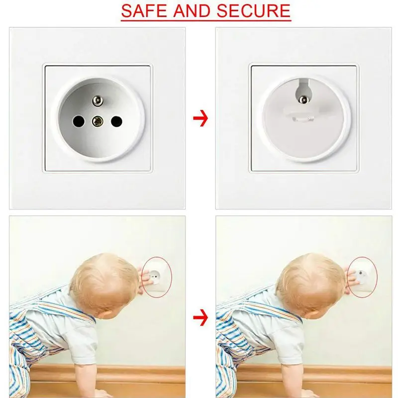 30 Pcs 25 Caches + 5 Keys Caches Sockets For Child Safety Current With Caches Sockets With Rotating Mechanism Anti Electric