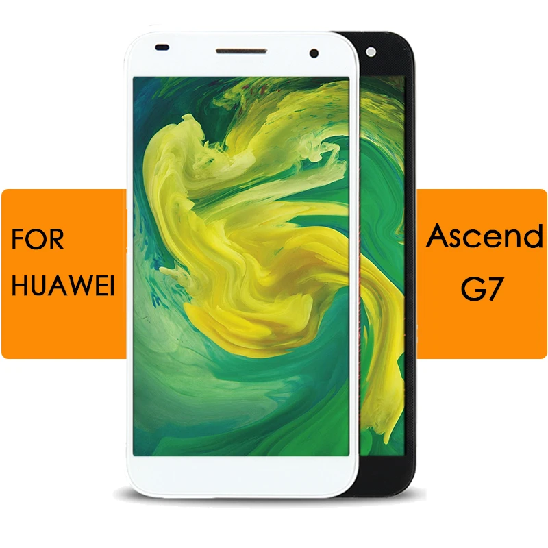

Original Lcd Display With Frame Touch Screen Digitizer Assembly For Huawei Ascend G7 G7-l03 G7-l01 LCD