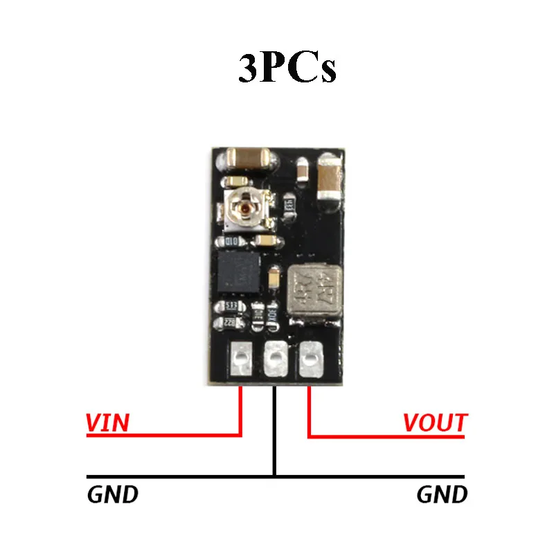 

3PCs 1A/2A Voltage Step-down Module 4-36V to 3V/3.3V/5/6/9V/12V Converter Step Down Regulator Power For RC Drone