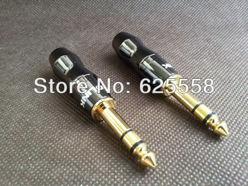 

1 pair Acrolink GOLD PLATED 6.3mm 1/4" STEREO AUDIO JACK PLUG connector