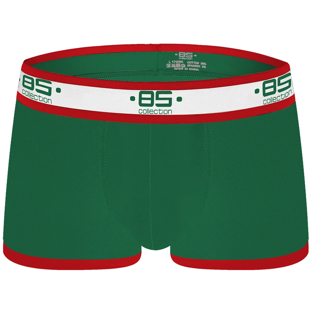 BS Боксеры Мужское нижнее белье Cueca Masculina мужское хлопковое нижнее белье боксеры Vetement Homme Slip пенис сексуальные Cueca мужские трусы BS172 - Цвет: Зеленый