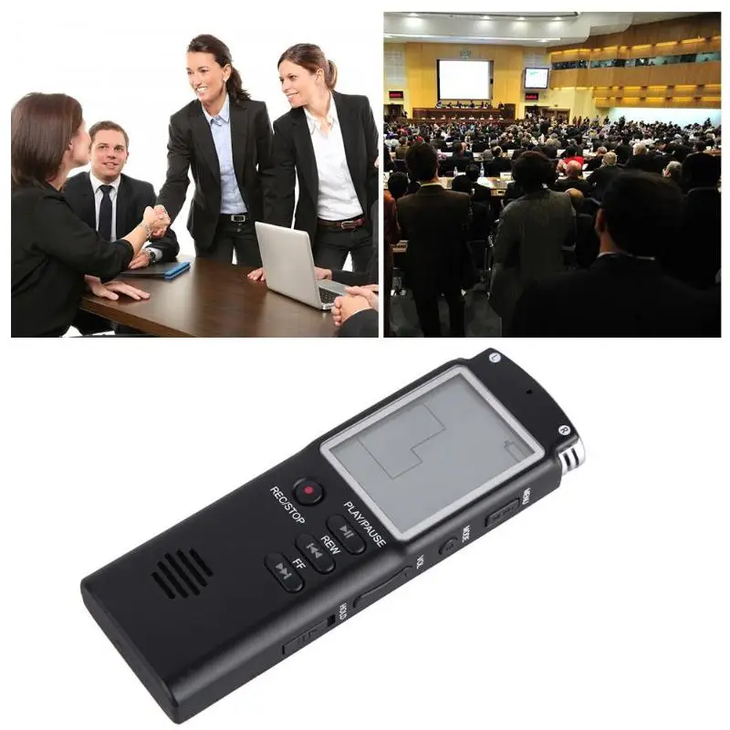 VODOOL 8GB USB Professional Digital Audio Voice Recorder 1.5 inch LCD Screen Dictaphone MP3 Player Meeting Voice Recording Pen